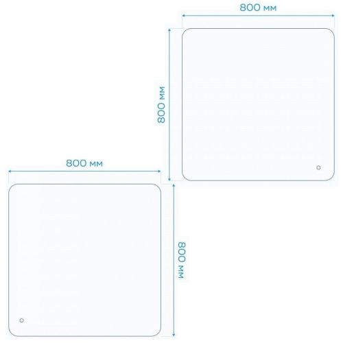 Зеркало с подсветкой Maretti Florenza FL148080P34EL 80х80 подвесное - фото 3