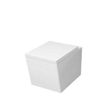 Унитаз подвесной Grossman Cristal GR-4495 белый с сиденьем микролифт безободковый каскадный смыв