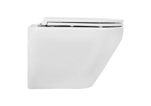 Унитаз подвесной Aquatek ЛЕЯ AQ1199T-00 белый с сиденьем микролифт безободковый смыв торнадо - фото 5