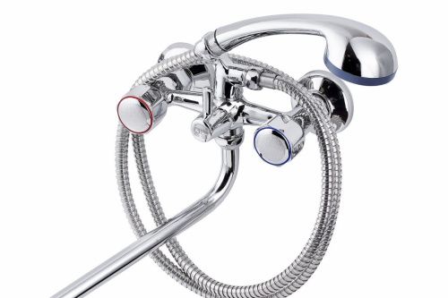 Смеситель для ванны и душа FAUZT FZs-471-63 настенный хром - фото 2