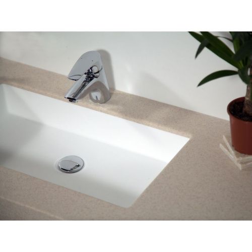 Раковина из искусственного камня MonteBianco Castello Due 12124 60х30 встраиваемая цвет белый без отверстий под смеситель - фото 4