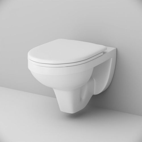 Унитаз подвесной Damixa Jupiter DX77C1738SC белый с сиденьем микролифт каскадный смыв - фото 3