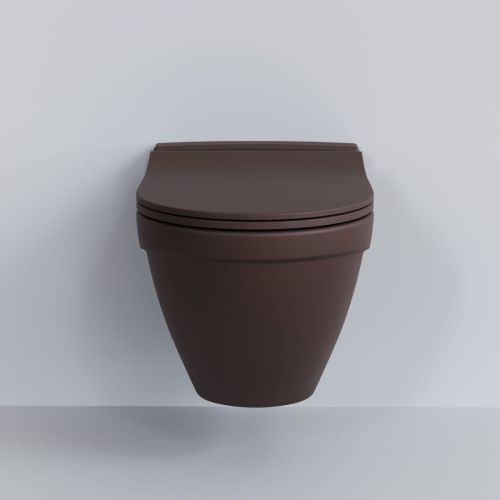 Чаша унитаза подвесная Ambassador Nord 133T20601 цвет коричневый без сиденья - фото 2