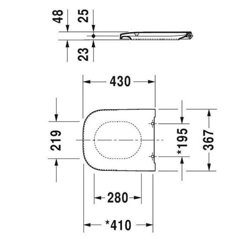 Крышка сиденье для унитаза Duravit Happy D.2 0064590000 - фото 2