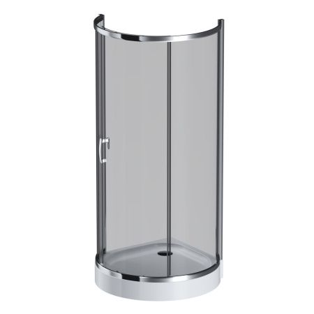 Душевой уголок Am.Pm Like W83G-333-095CG 95х95 стекло тонированное профиль хром без поддона