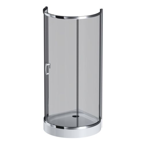 Душевой уголок Am.Pm Like W83G-333-095CG 95х95 стекло тонированное профиль хром без поддона - фото 2
