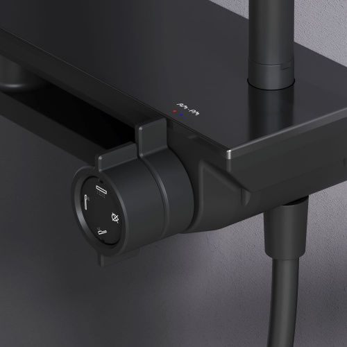 Душевая стойка Am.Pm Gem F0790722 настенная цвет черный - фото 5