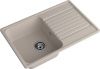 Кухонная мойка Granfest Quarz 78 песочный 75х50 цвет бежевый поверхность матовая