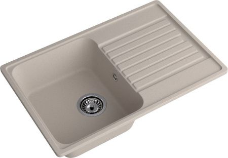 Кухонная мойка Granfest Quarz 78 песочный 75х50 цвет бежевый поверхность матовая