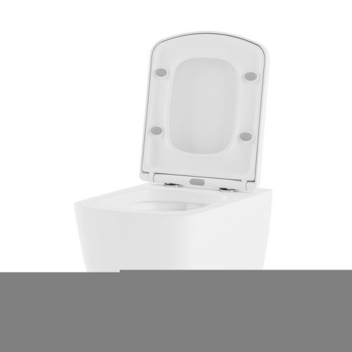 Унитаз подвесной Lavinia Boho Aveo 3306002R белый глянцевый с сиденьем микролифт безободковый каскадный смыв - фото 2