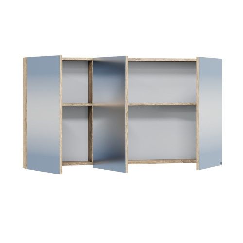 Зеркало-шкаф СанТа Марс 700421 120х70 подвесной цвет коричневый - фото 2