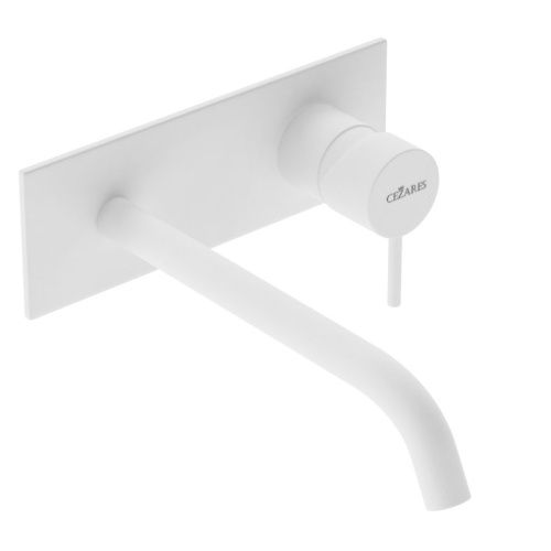 Смеситель для раковины Cezares LEAF LEAF-BLI1-20-L-BIO встраиваемый в стену белый - фото 2