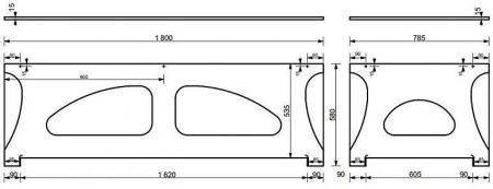 Экран фронтальный для ванны Эстет Дельта ФР-00004726