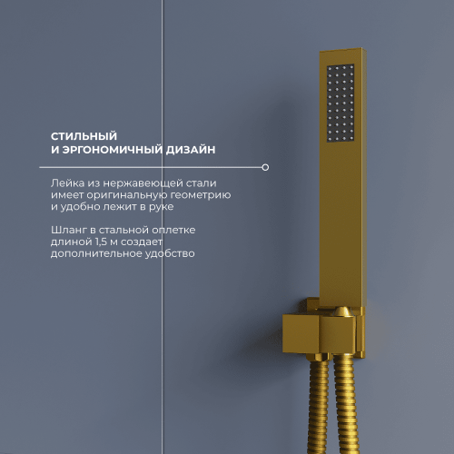 Душевая система RGW Shower Panels 51140856-06 встраиваемая в стену цвет золото - фото 4