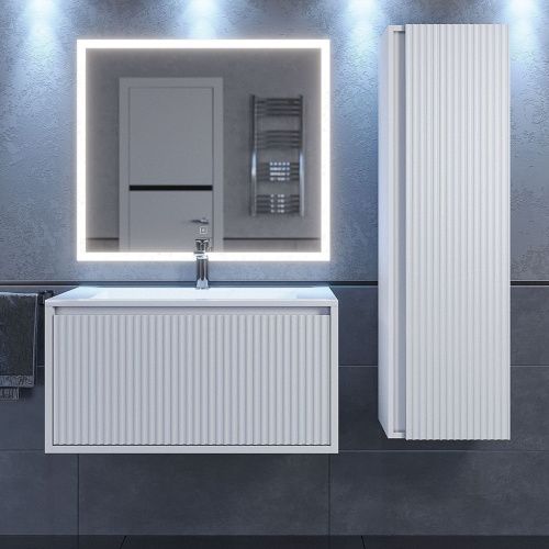 Тумба с раковиной Uperwood Next Premium 3930205168 80х50 цвет белый - фото 3