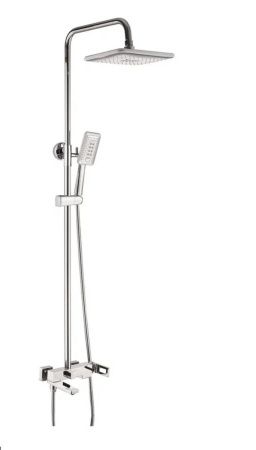 Душевая стойка Shevanik S9036 настенная цвет хром