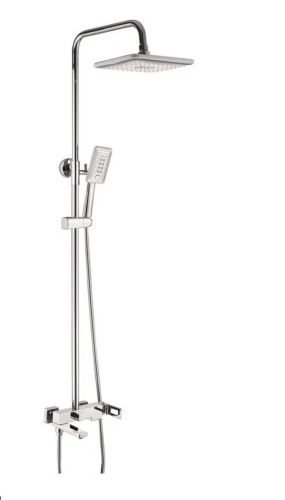 Душевая стойка Shevanik S9036 настенная цвет хром - фото 2