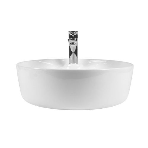 Раковина из сантехнического фарфора Bond Circle S03-430 40х40 накладная цвет белый 1 отверстие под смеситель - фото 5