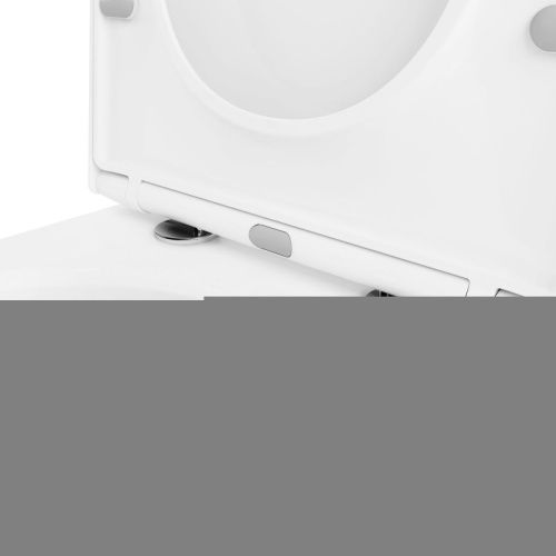 Унитаз подвесной Lavinia Boho Elegant 3308001R белый глянцевый с сиденьем микролифт безободковый каскадный смыв - фото 3