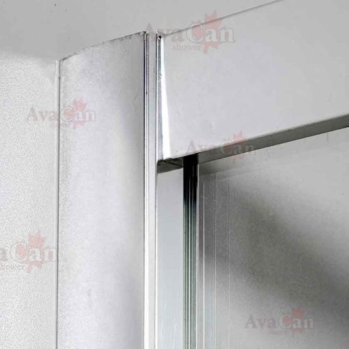 Душевой уголок AvaCan HC80 80х80 стекло прозрачное профиль хром без поддона - фото 5
