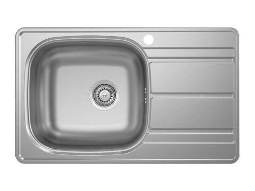 Кухонная мойка Ukinox Спектр SPM788.480 -GT6K 2L 80х50 цвет нержавеющая сталь поверхность матовая - фото 2