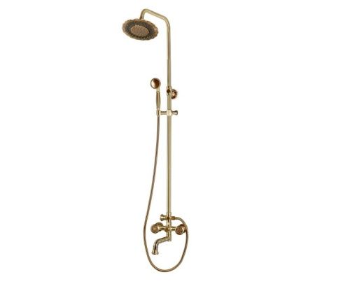 Душевая стойка Bronze de Luxe 10121PF/1 настенная цвет бронза - фото 2