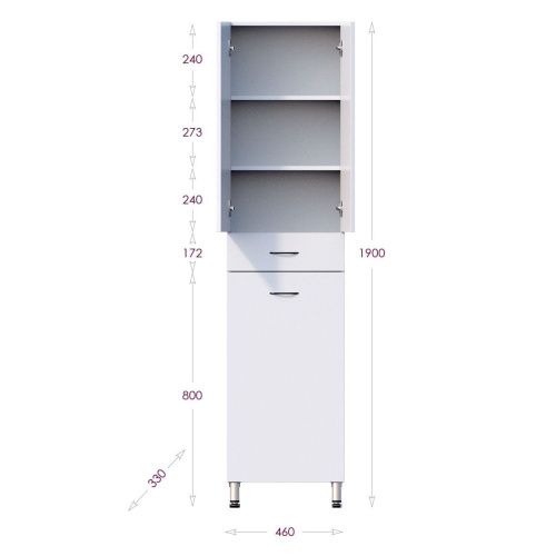 Шкаф-пенал Onika Модерн 404601 50х190 - фото 3