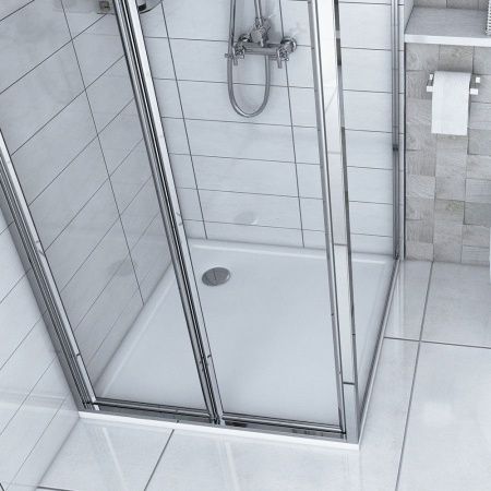 Душевой поддон из искусственного камня Aquaton Калифорния 1A713536CA010 90х90 белый