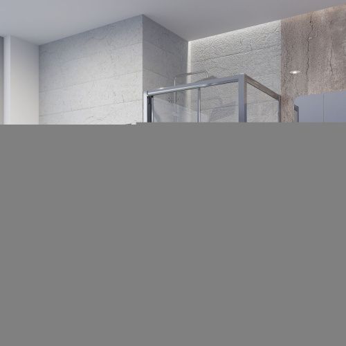 Душевой уголок Niagara Nova NG-62-9A-A70 90х70 стекло прозрачное профиль хром без поддона - фото 2