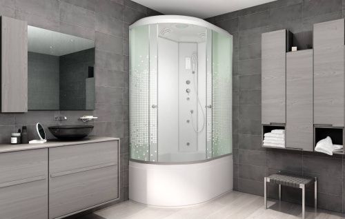 Душевая кабина AvaCan L920RGM+EL 120х80 асимметричная с крышей ориентация правая - фото 2