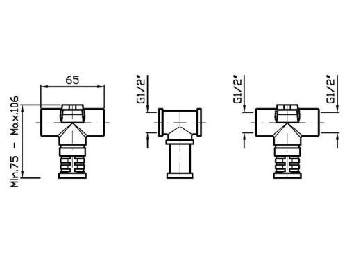 Встроенная часть смесителя для раковины ZUCCHETTI R99504 - фото 2