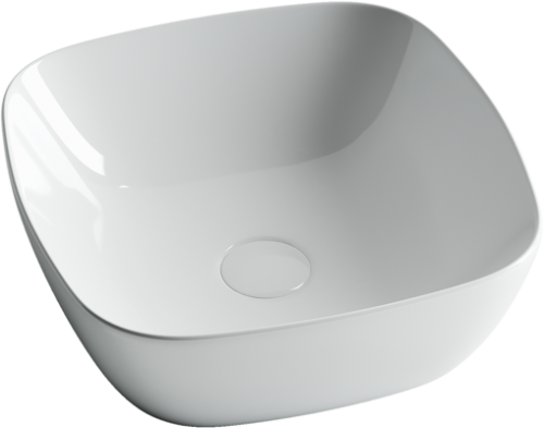 Раковина из сантехнического фарфора Ceramica Nova ELEMENT CN5006 40х40 накладная цвет белый без отверстий под смеситель - фото 2
