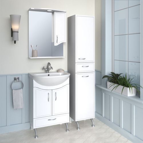 Тумба под раковину Runo Севилья 00000000791 60х30 напольная цвет белый - фото 3