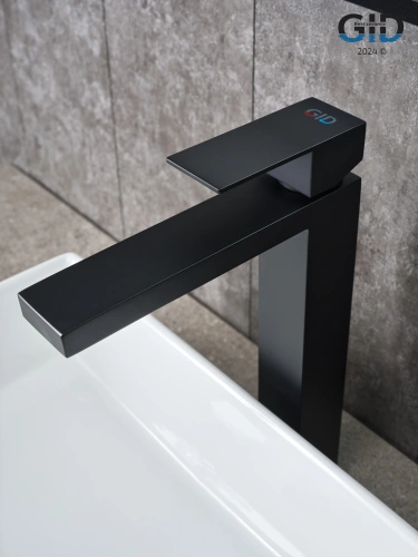 Смеситель для раковины Gid Cascada SS979BMD на столешницу черный - фото 3