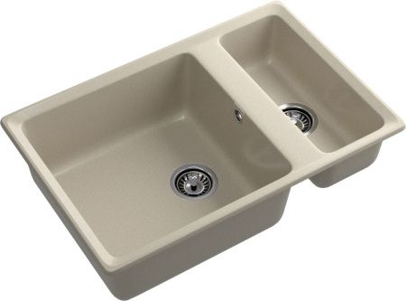 Кухонная мойка Granfest Level LV-760K топаз 75х50 цвет серый поверхность матовая