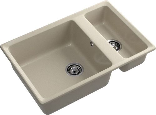 Кухонная мойка Granfest Level LV-760K топаз 75х50 цвет серый поверхность матовая - фото 2