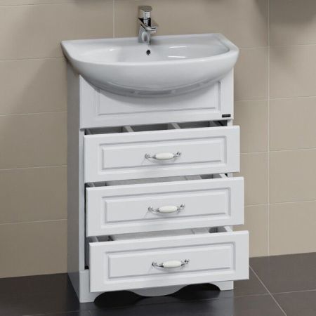 Тумба под раковину СанТа Верона 700116 60х30 напольная цвет белый