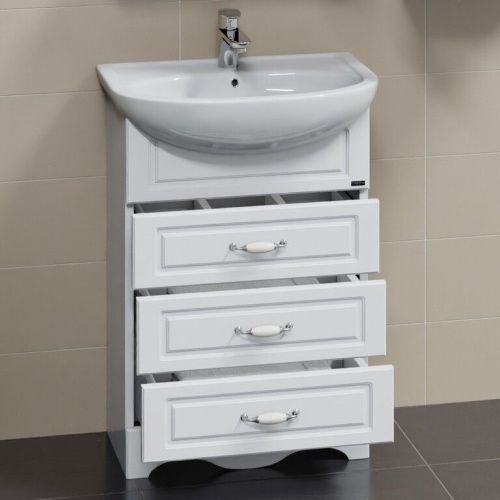 Тумба под раковину СанТа Верона 700116 60х30 напольная цвет белый - фото 2