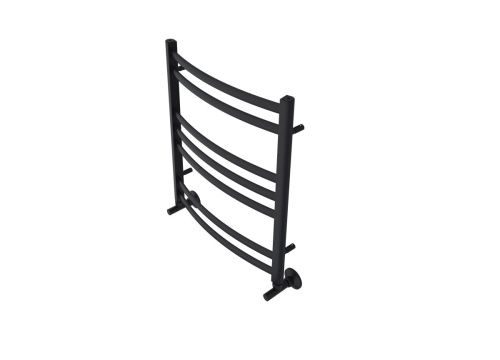 Полотенцесушитель водяной Aquatek Лугано AQ DOC0760BL 50х60 черный - фото 2