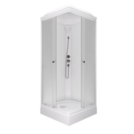 Душевая кабина Тритон Вельвет-К Щ0000071050 80х80 квадратная с крышей ориентация универсальная