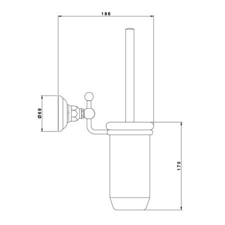 Ершик Nicolazzi Accessori Classica 1490CR