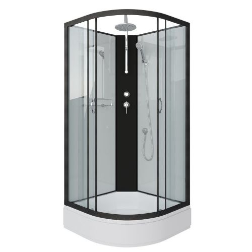 Душевая кабина Niagara Classic 67031414BKT 80х80 четверть круга без крыши ориентация универсальная