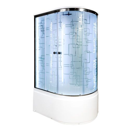 Душевая кабина AvaCan EM4511LLED+GM 110х80 асимметричная с крышей ориентация левая - фото 2