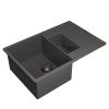 Кухонная мойка Uperwood Quartz Premium UPD-05 3910202118 80х50 цвет серый поверхность матовая
