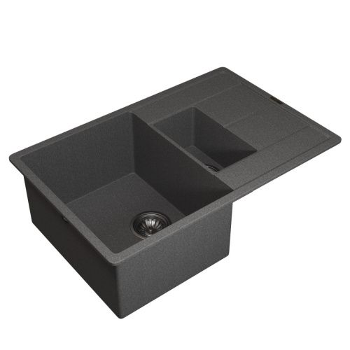 Кухонная мойка Uperwood Quartz Premium UPD-05 3910202118 80х50 цвет серый поверхность матовая - фото 2