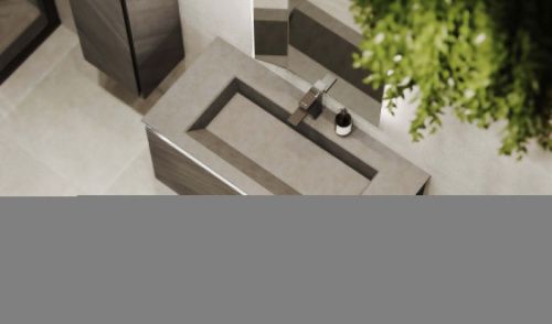 Раковина из искусственного камня Jorno INCLINE Inc.08.100/P/Bet/JR 100х50 встраиваемая цвет серый - фото 2