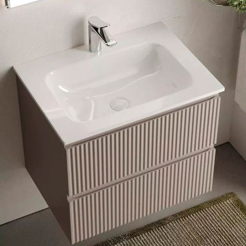 Тумба под раковину Sancos SNOB R SNR60SM 60х40 подвесная цвет коричневый - фото 3