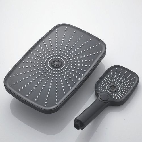 Душевая стойка Shevanik S6236H настенная цвет черный - фото 4