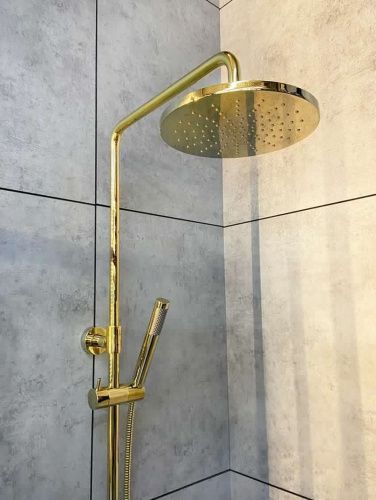 Душевая стойка AltroBagno Costanza AltroBagnoCostanza030419Or настенная цвет золото - фото 5