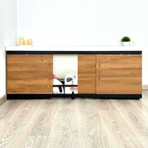 Экран под ванну Alavann Alt 170 см ALV1203002 фронтальный МДФ раздвижной коричневый - фото 2